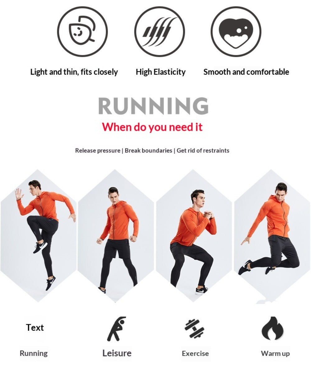 Men's 5-Piece Workout Clothes Set