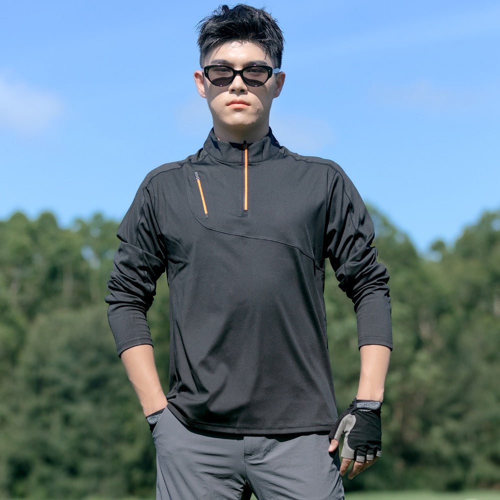 Men's Half-Zip Quick-Dry Tee